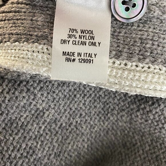 Prabal Gurung Grid Stitch Cardigan Sweater Wool Nylon NWT Women's Small - Picture 8 of 8